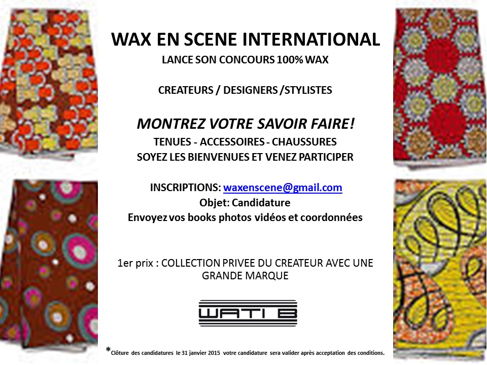 Concours Wax en Scène Internationale